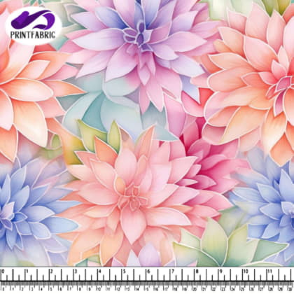 Motif floral coloré avec roses, œillets, marguerites et tourneso