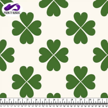 Motif feuilles de trèfle pour la Saint-Patrick