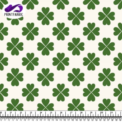 Motif feuilles de trèfle pour la Saint-Patrick