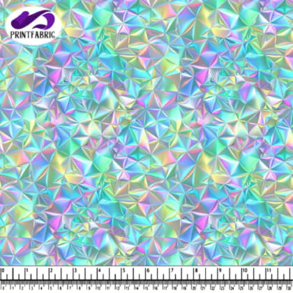 Motif abstrait holographique vibrant