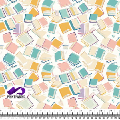 Motif Coloré de Livres