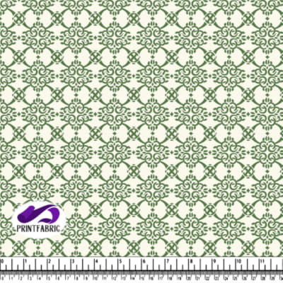 Green and White Celtic Knot Pattern