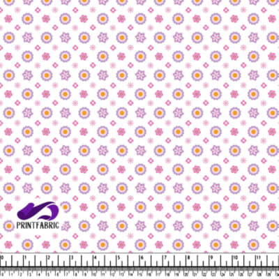 Motif groovy avec fleur en couleurs pastel