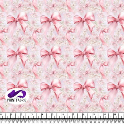 Pink Bow, Flower, and Butterfly Pattern