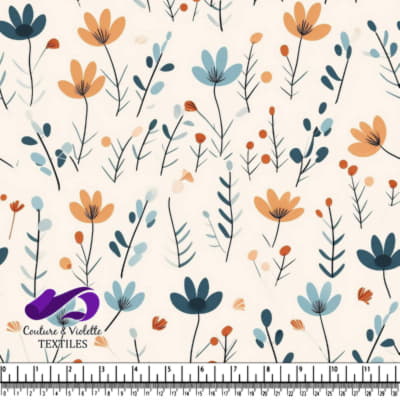 Motif Floral Coloré pour la Décoration Intérieure