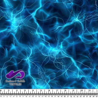 Abstract Blue Background with Electrical Wires