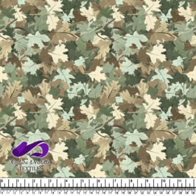 Motif camouflage avec des feuilles de chêne