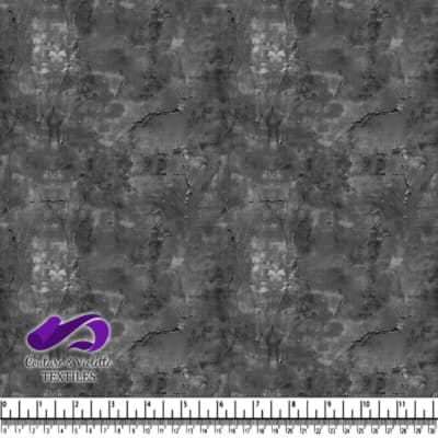 Tissu texturé gris avec motif craqué et marbré