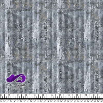 Texture métallique grise avec des stries verticales et de la peinture écaillée