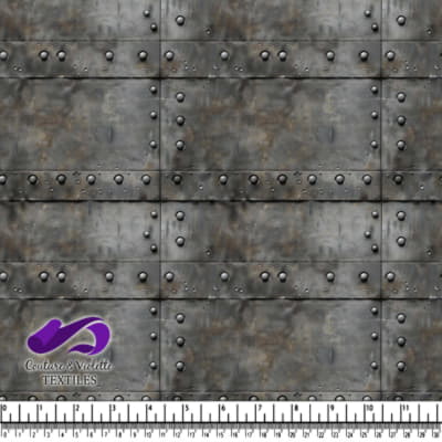 Panneaux métalliques rustiques avec rivets