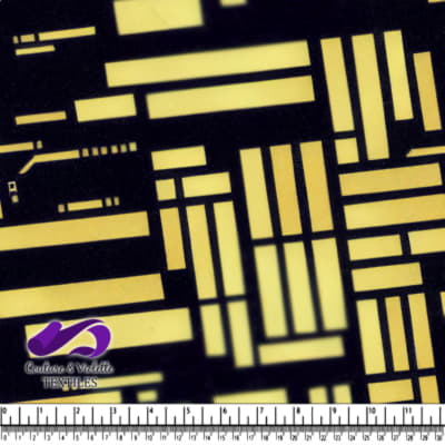 Gros plan sur un métal avec des découpes rectangulaires de différentes tailles