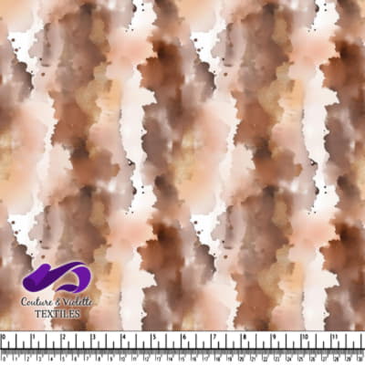 Motif abstrait aquarelle marron et beige avec des bandes verticales