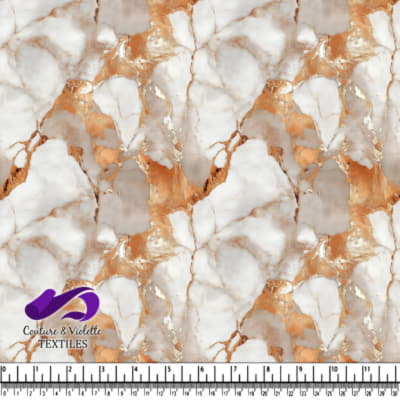 Texture de marbre blanche et or