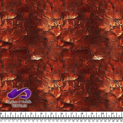 Rouille craquelée et usée