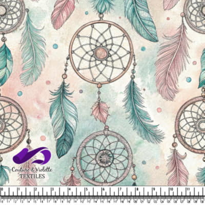 Pastel Dreamcatcher and Feathers Pattern