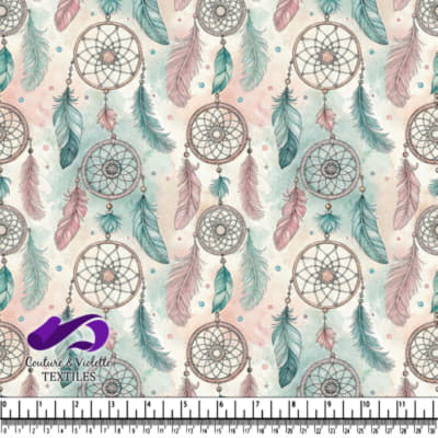 Pastel Dreamcatcher and Feathers Pattern