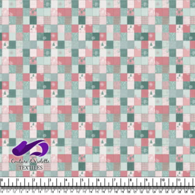 Tissu de Patchwork de Noël Pastel
