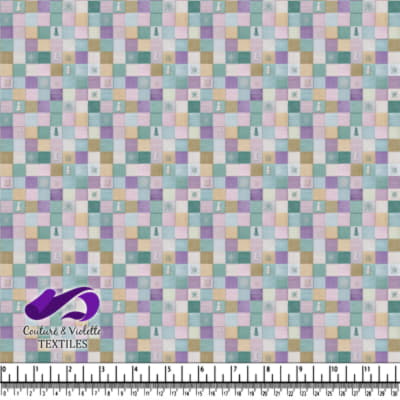 Motif de Couverture Inspiré par l'Hiver Pastel