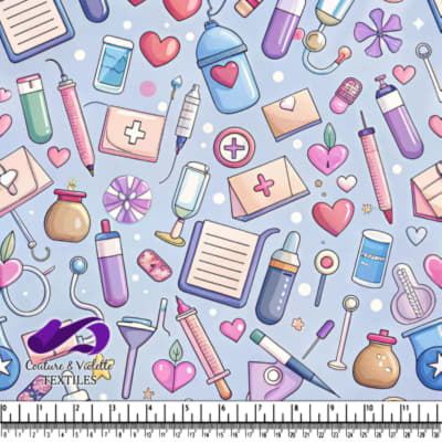 Cute Medical Supplies and Healthcare Pattern Design
