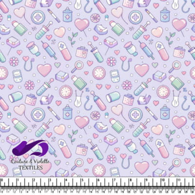 Joli Motif Pastel Médical et de Soins de Santé