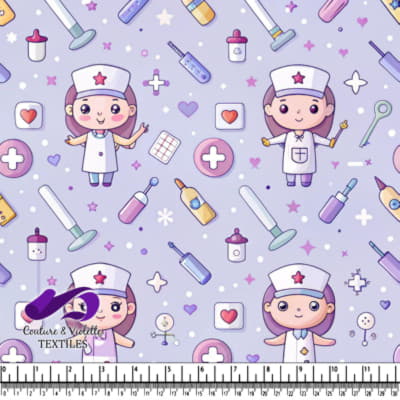 Cute Nurse and Medical Tools