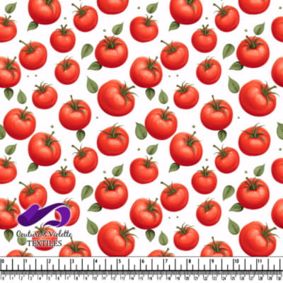 Tomates Rouges Mûres avec Feuilles Vertes sur Fond Blanc