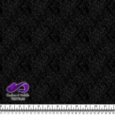 Tissu Texture Paillettes Noires