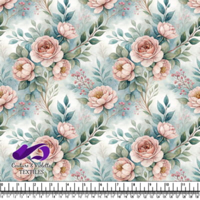 Motif Floral Vintage de Roses