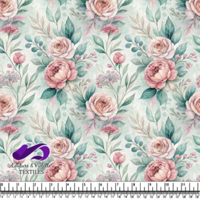 Motif Floral Aquarelle Vintage