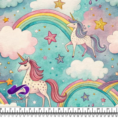 Magical Unicorns Under Rainbows