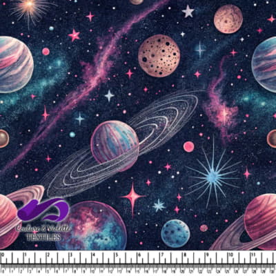 Motif Cosmique Coloré