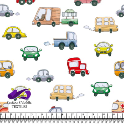 Cute Cartoon Cars Pattern Design