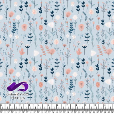 Motif Floral Pastel Délicat