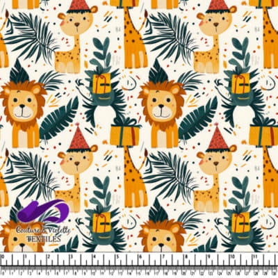 Motif d'Animaux de la Jungle Mignons