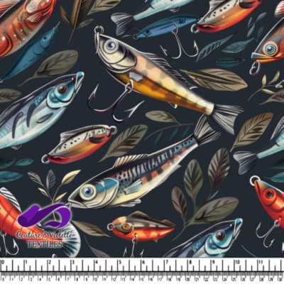 Motif Coloré de Leurres de Pêche