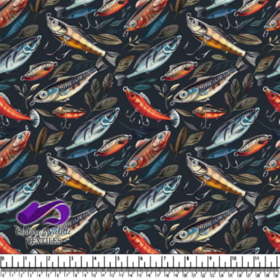 Motif Coloré de Leurres de Pêche
