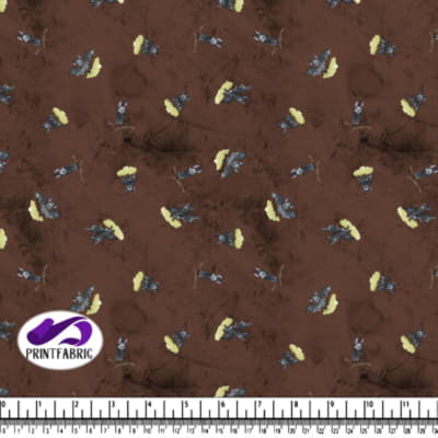 Halloween - Chouette Chauve-souris sur fond downtown brown