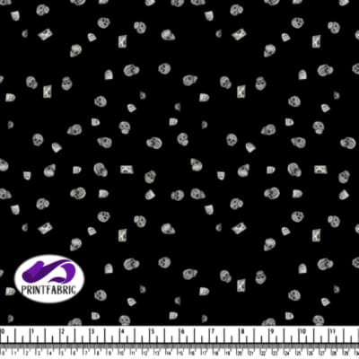 Halloween - Joli Crâne sur Fond Noir