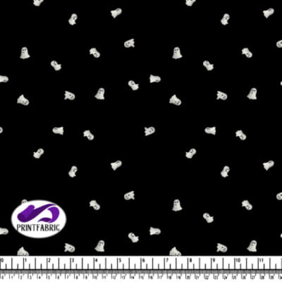 Halloween - Fantôme sur fond noir