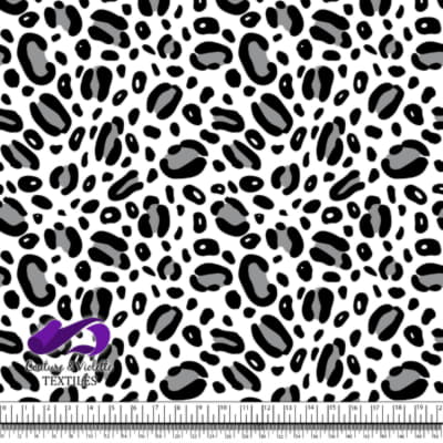 Texture animale - Léopard en noir et blanc