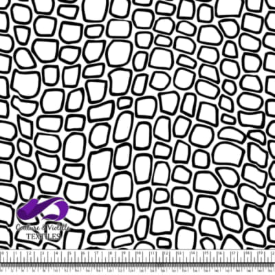 Texture animale - Crocodile en noir et blanc