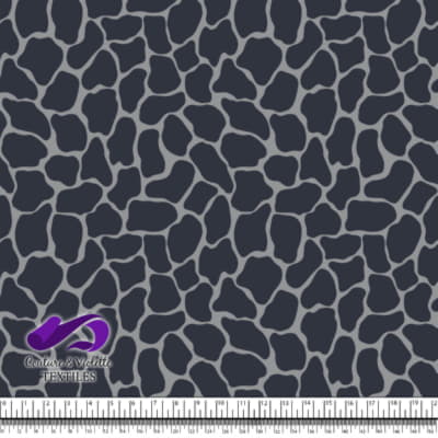 Texture animale - Girafe en couleur gris ultime et bleu apres minuit