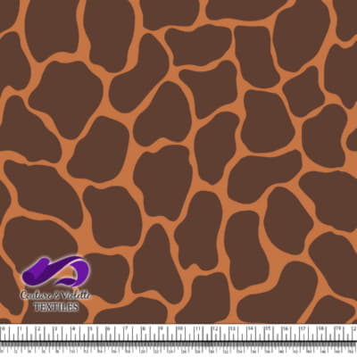 Texture animale - Girafe en crème tomate et marron
