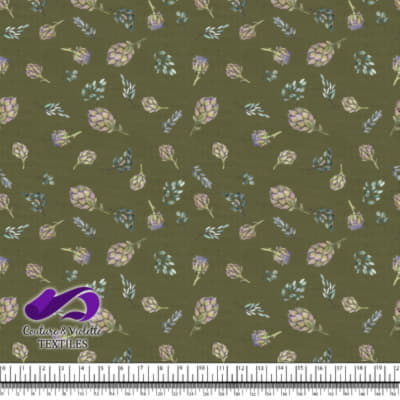 Artichaut sur Fond Olive