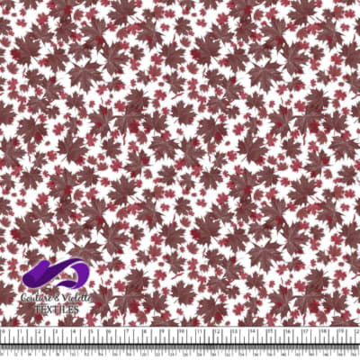 Canada 2022 - Mélange de feuilles rouges sur blanc