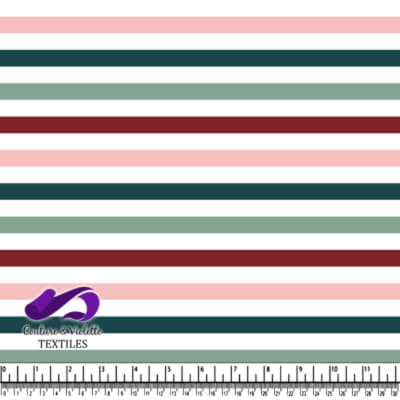 Checkerboard - Rayures deep teal & Winery