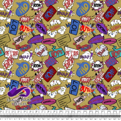 Comic book - Bubbles de Parole LOL sur Fond Jaune