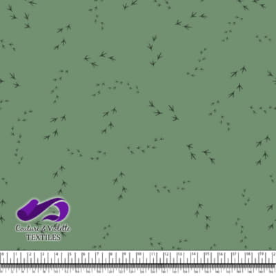 Coqs et Poules - Empreinte sur Fond Givré de Londres