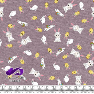 Pâques - Furets et amis sur fond texturé de Elderberry