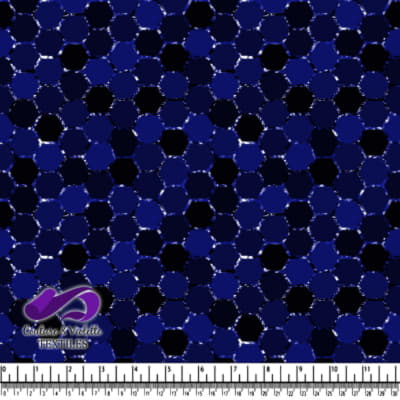 Honeycomb Webb - Grille cosmique - Azure blue